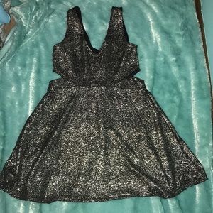 Black and Gold Shimmer Dress